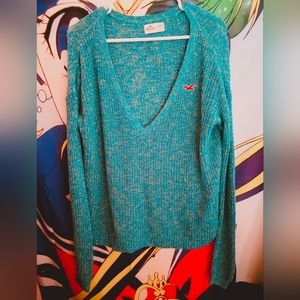 Hollister blue/yellow sweater Size XS/S